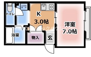 K・メゾンドール辻の物件間取画像